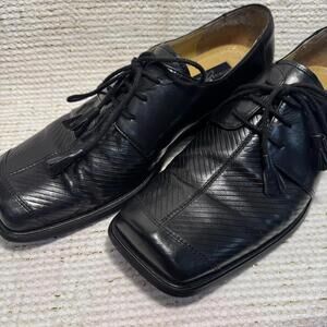Giorgio Brutini Private Collection Men's Black Leather Oxford Dress Shoes Size 9